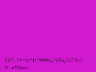 RGB Percent 82%,10%,81% Color Image