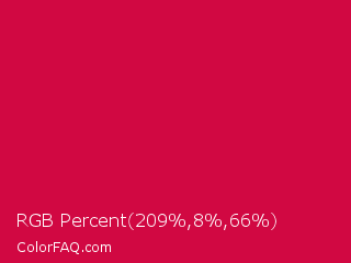 RGB Percent 82%,3%,26% Color Image