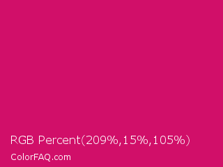 RGB Percent 82%,6%,41% Color Image