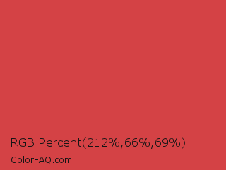 RGB Percent 83%,26%,27% Color Image