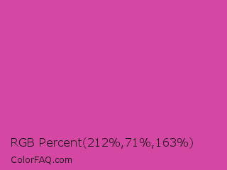 RGB Percent 83%,28%,64% Color Image