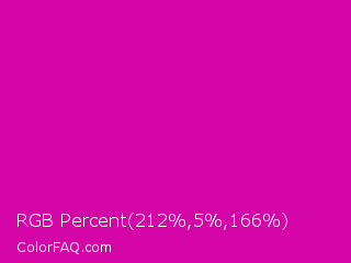 RGB Percent 83%,2%,65% Color Image