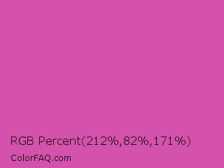 RGB Percent 83%,32%,67% Color Image