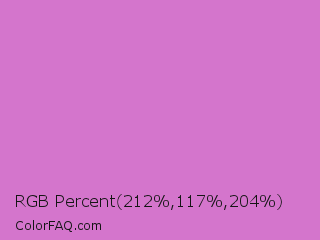 RGB Percent 83%,46%,80% Color Image