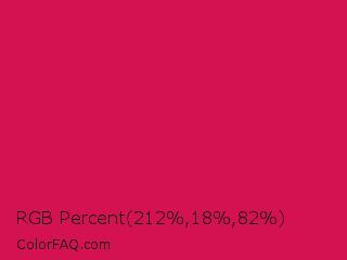 RGB Percent 83%,7%,32% Color Image