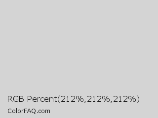 RGB Percent 83%,83%,83% Color Image
