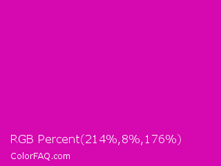 RGB Percent 84%,3%,69% Color Image