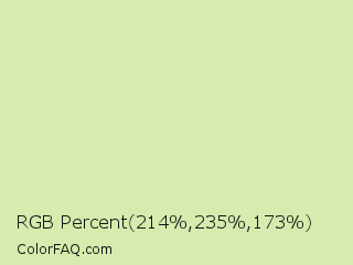 RGB Percent 84%,92%,68% Color Image