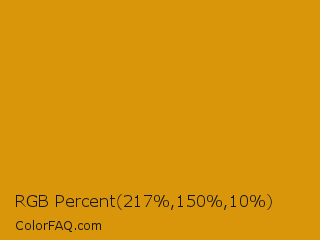 RGB Percent 85%,59%,4% Color Image