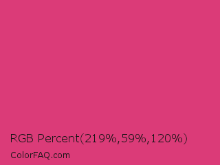 RGB Percent 86%,23%,47% Color Image