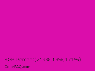 RGB Percent 86%,5%,67% Color Image