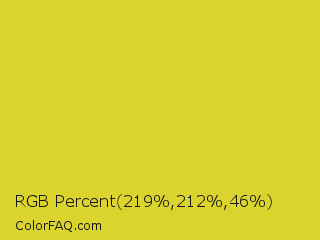 RGB Percent 86%,83%,18% Color Image