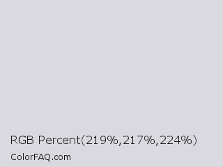 RGB Percent 86%,85%,88% Color Image