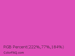 RGB Percent 87%,30%,72% Color Image