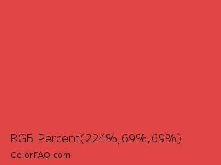 RGB Percent 88%,27%,27% Color Image