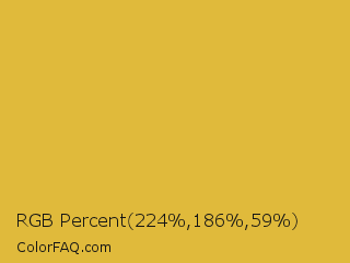 RGB Percent 88%,73%,23% Color Image
