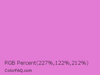 RGB Percent 89%,48%,83% Color Image