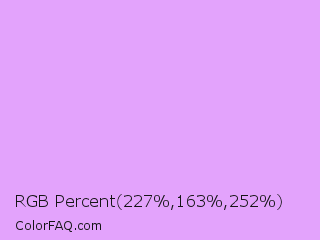 RGB Percent 89%,64%,99% Color Image