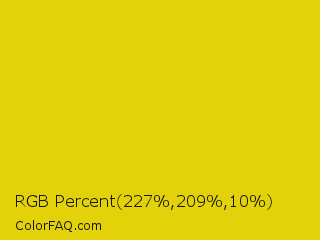 RGB Percent 89%,82%,4% Color Image