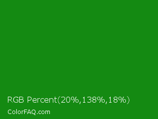 RGB Percent 8%,54%,7% Color Image