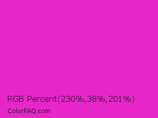 RGB Percent 90%,15%,79% Color Image