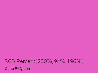 RGB Percent 90%,37%,77% Color Image