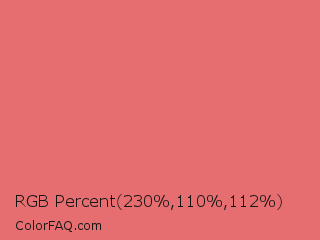 RGB Percent 90%,43%,44% Color Image