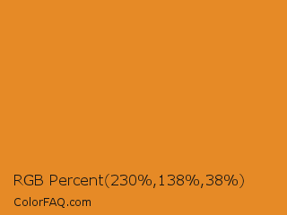 RGB Percent 90%,54%,15% Color Image