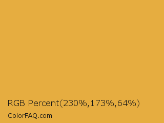 RGB Percent 90%,68%,25% Color Image