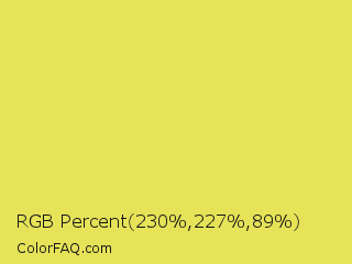 RGB Percent 90%,89%,35% Color Image