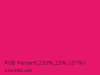 RGB Percent 90%,9%,42% Color Image