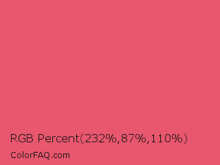 RGB Percent 91%,34%,43% Color Image