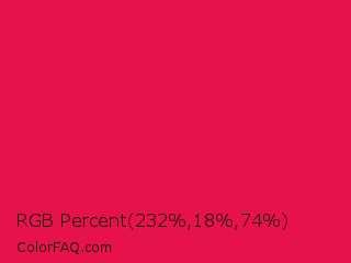 RGB Percent 91%,7%,29% Color Image