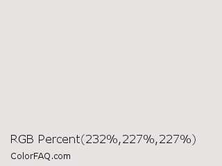 RGB Percent 91%,89%,89% Color Image