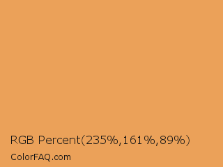 RGB Percent 92%,63%,35% Color Image