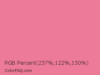 RGB Percent 93%,48%,59% Color Image