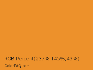 RGB Percent 93%,57%,17% Color Image