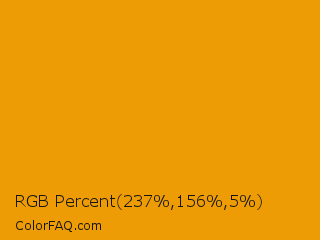 RGB Percent 93%,61%,2% Color Image