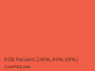 RGB Percent 94%,37%,27% Color Image