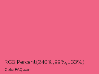 RGB Percent 94%,39%,52% Color Image