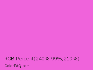 RGB Percent 94%,39%,86% Color Image