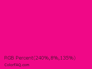 RGB Percent 94%,3%,53% Color Image