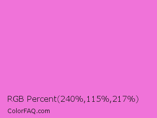 RGB Percent 94%,45%,85% Color Image