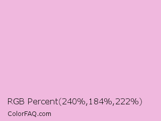 RGB Percent 94%,72%,87% Color Image