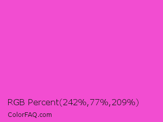 RGB Percent 95%,30%,82% Color Image