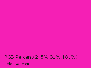 RGB Percent 96%,12%,71% Color Image