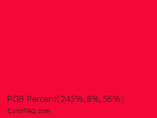 RGB Percent 96%,3%,22% Color Image