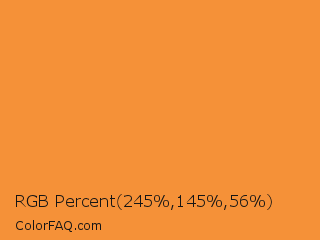 RGB Percent 96%,57%,22% Color Image