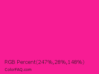 RGB Percent 97%,11%,58% Color Image