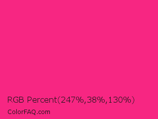 RGB Percent 97%,15%,51% Color Image